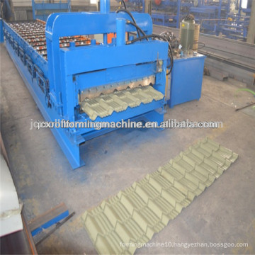 JCX27-200-1000 5.5KW with 16 stations Aluminum Step tile roll forming machine